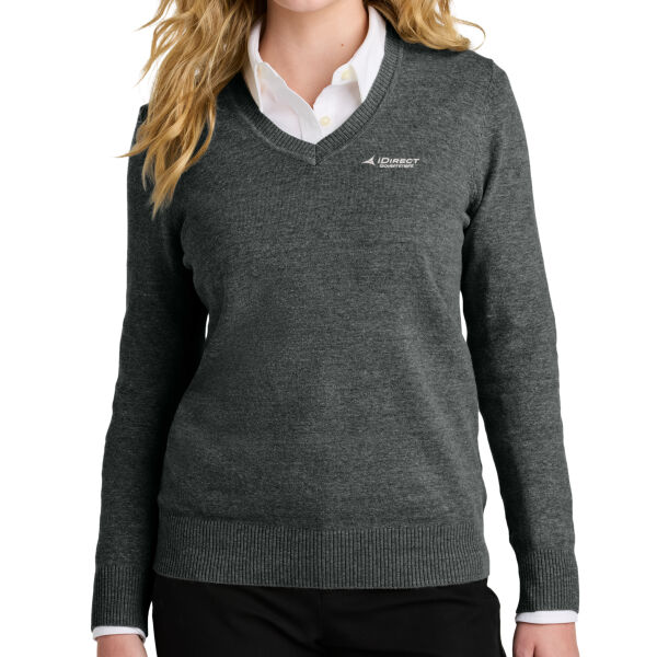   - Women's Easy Care V Neck Sweater Thumbnail